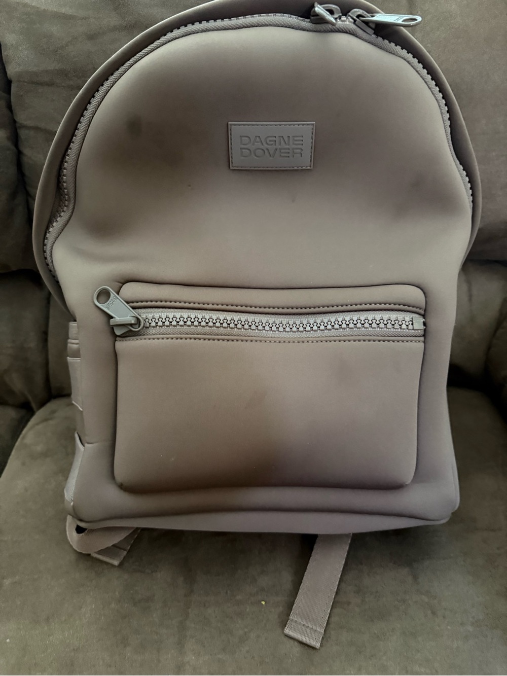Dagne Dover Neoprene Backpack in Taupe in Medium